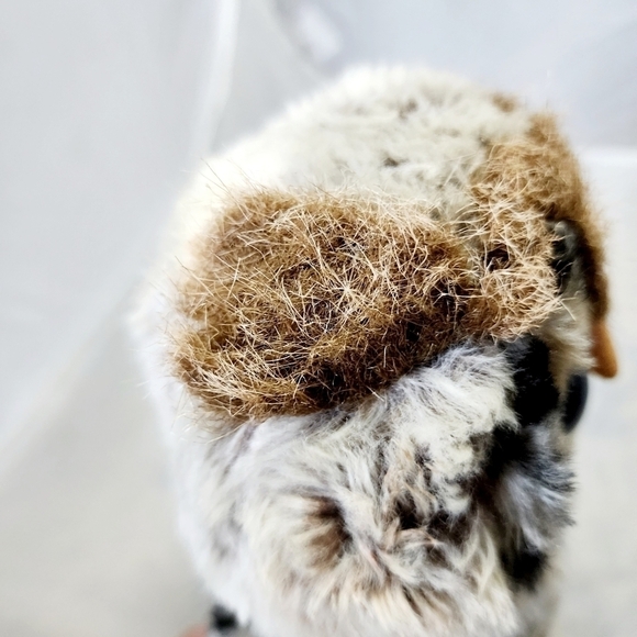 Adventure Planet 8" Leopard Print Owl Plush Stuffed Animal Realistic Soft Toy - Picture 7 of 11